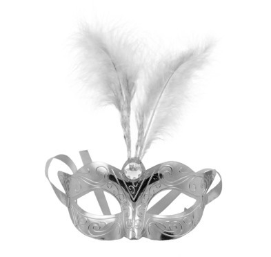 Maska-Venetian Mask Silver